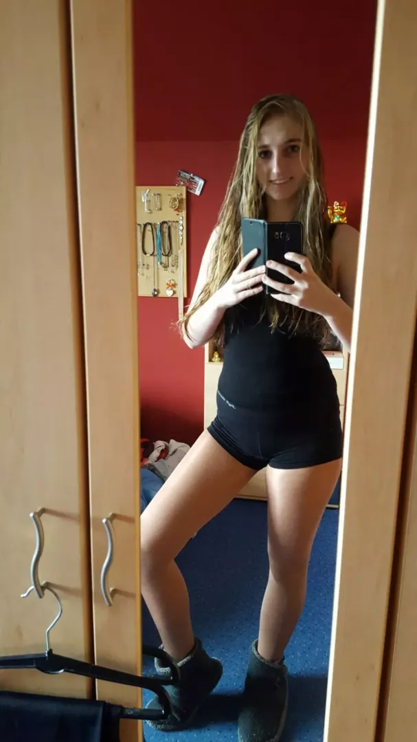 Blonde with amazing legs