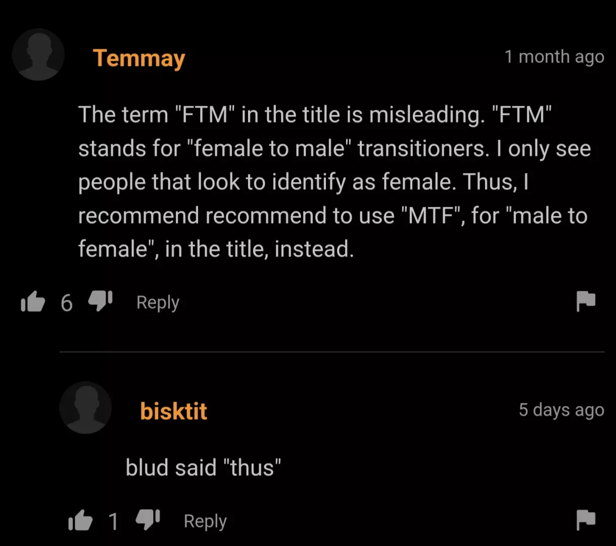 blud said thus