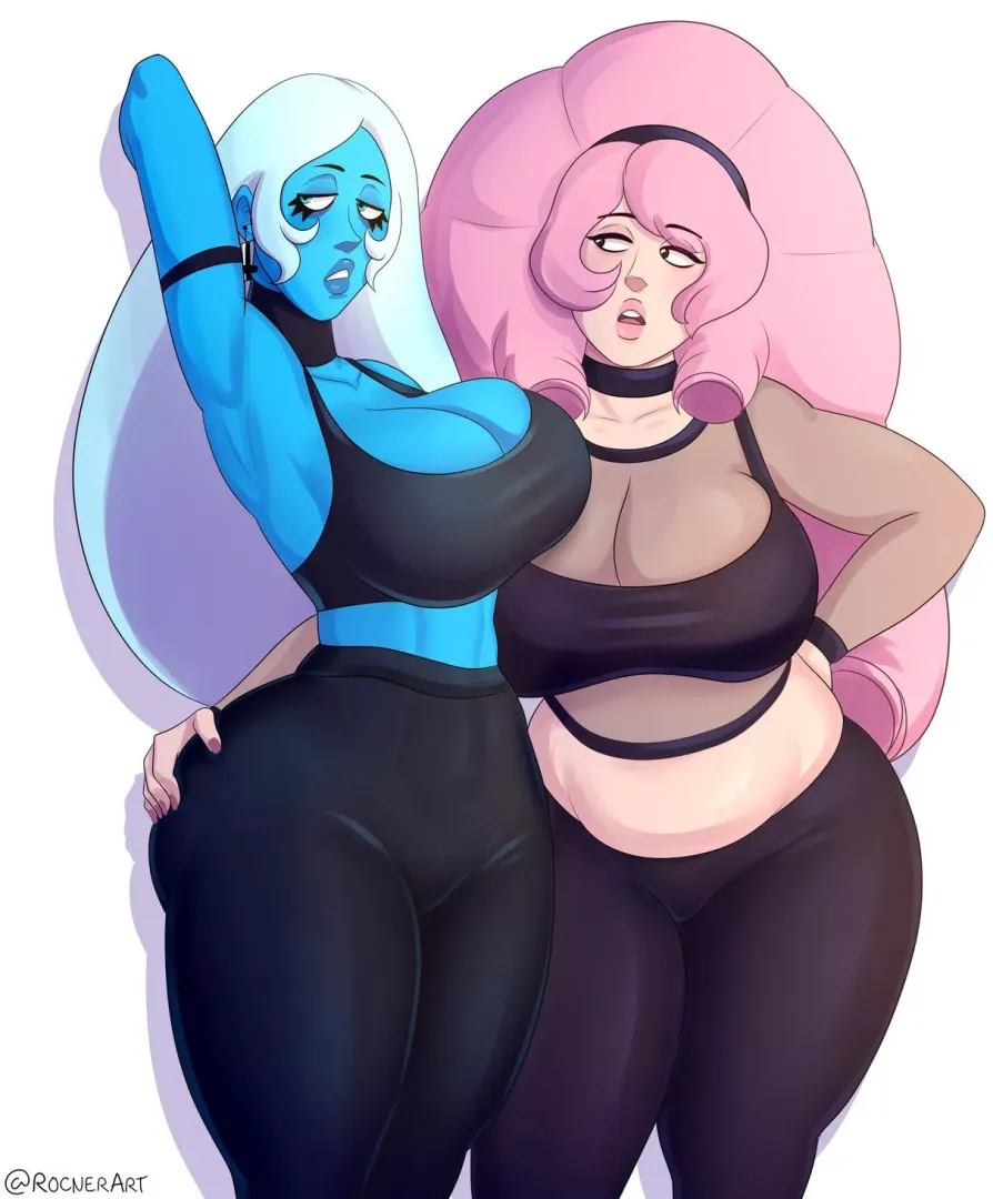 Blue and Rose, baddest in the galaxy (RocnerArt)