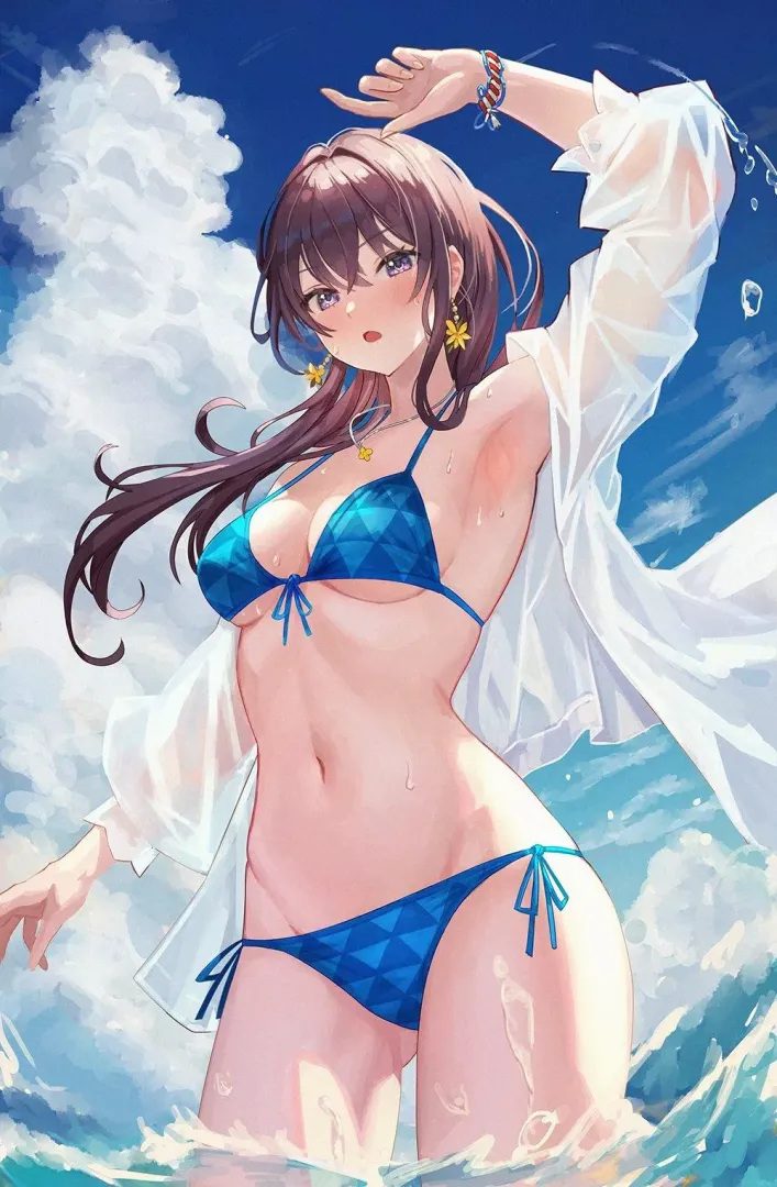 Blue Bikini