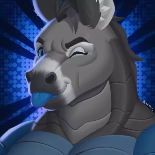 Blue blep💙 (Art by me)