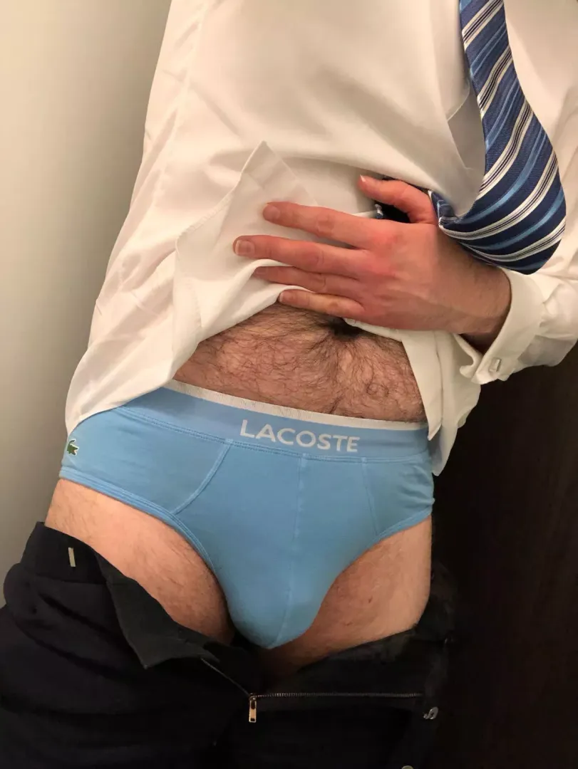 Blue (briefs) Monday. Definitely not my usual cut, I tend to usually go a bit skimpier.