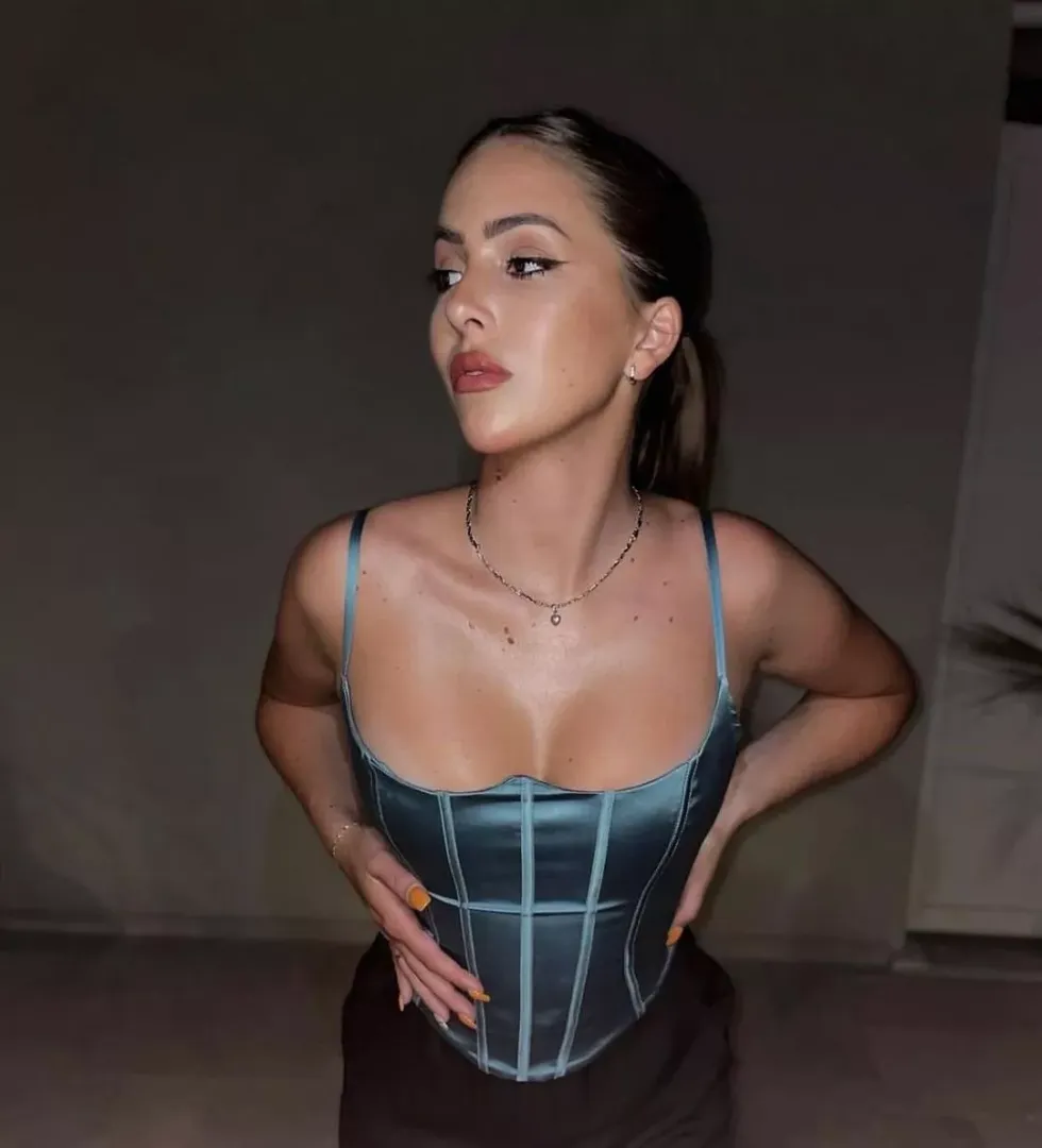 Blue corset