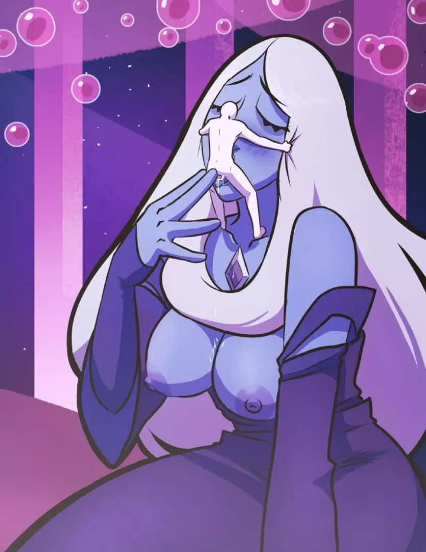 Blue Diamond REALLY loves humans! (inkershike)