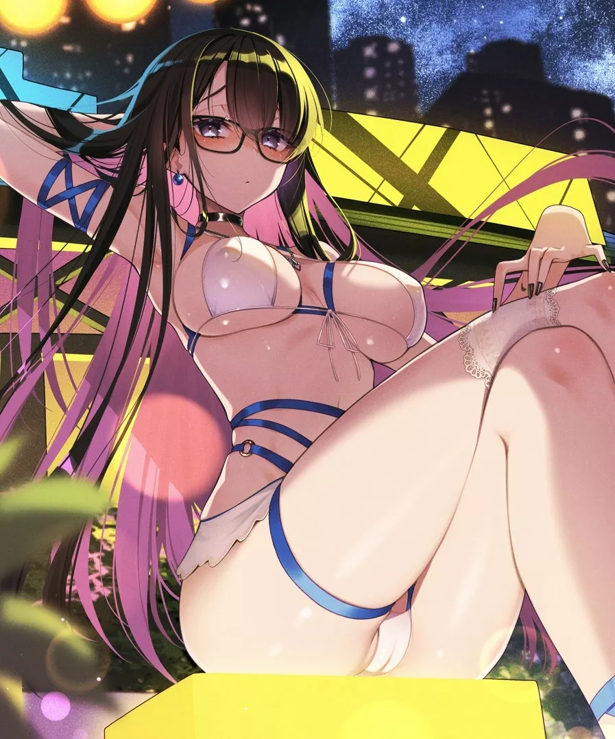 Blue Ribbon Bikini
