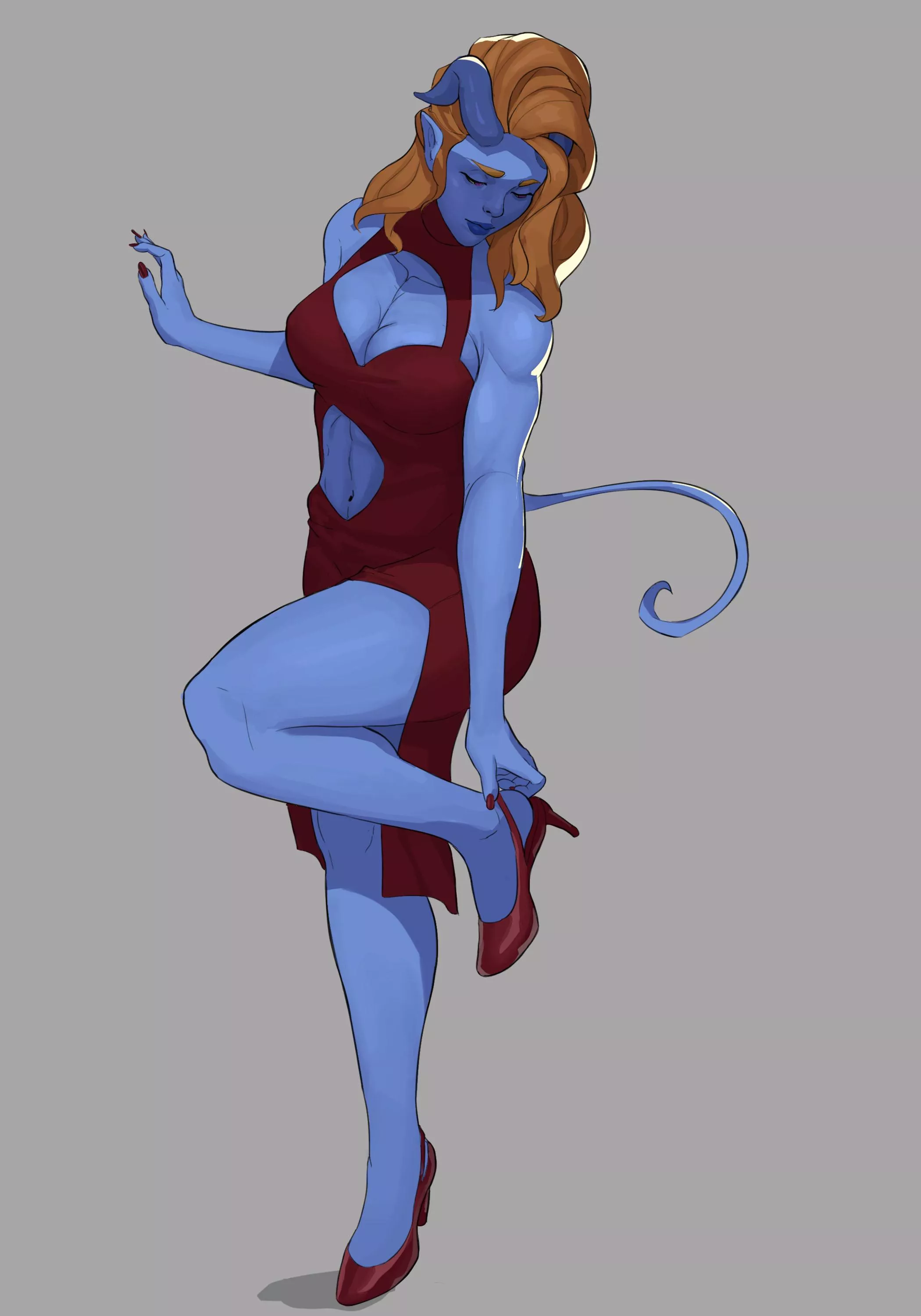 Blue succubus