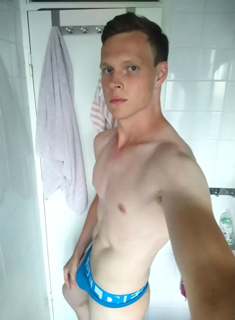 Blue thong