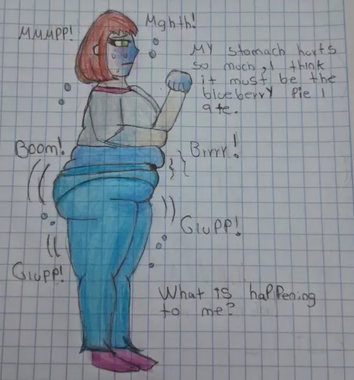 Blueberry inflation girl 