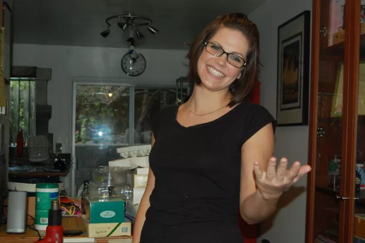 Bobbi at home...