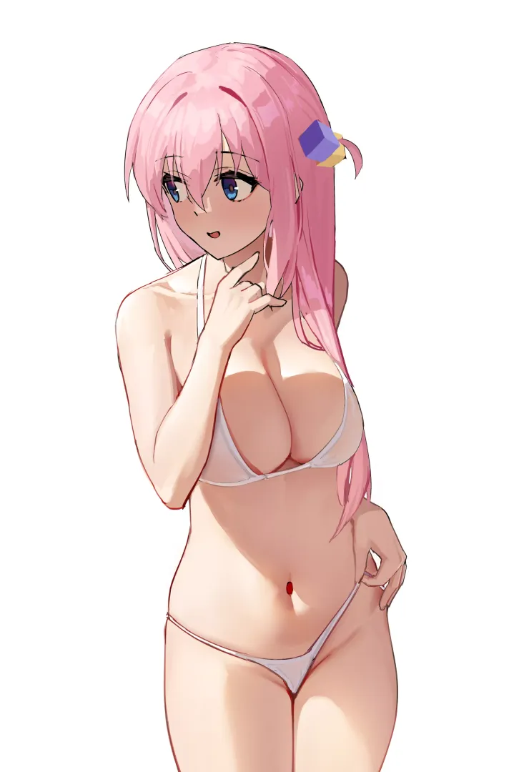 Bocchi's White Bikini (Bocchi The Rock)
