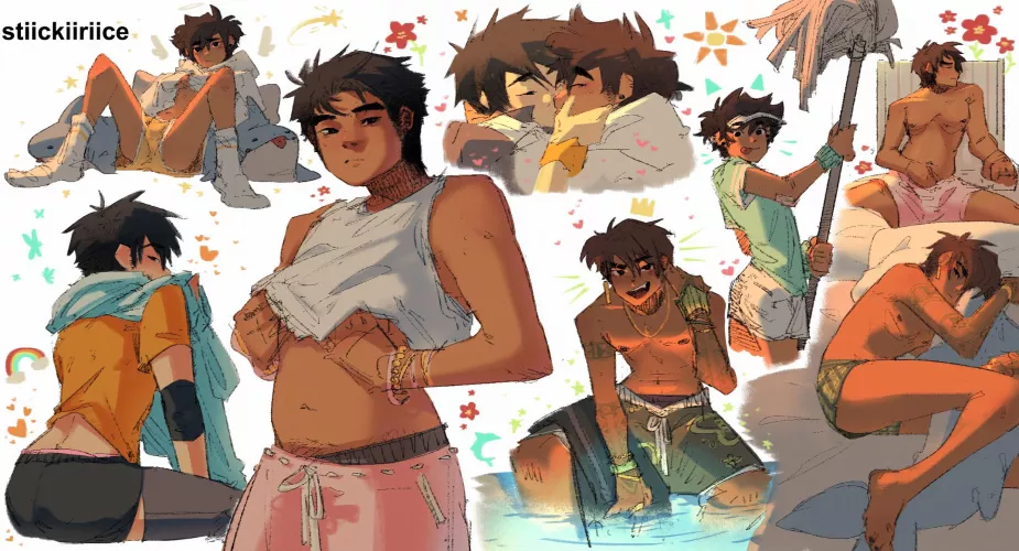 boi doodles [original art]