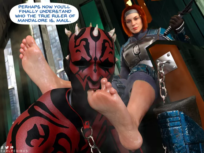 Bo-Katan putting Maul in his place (Earlpedibus)