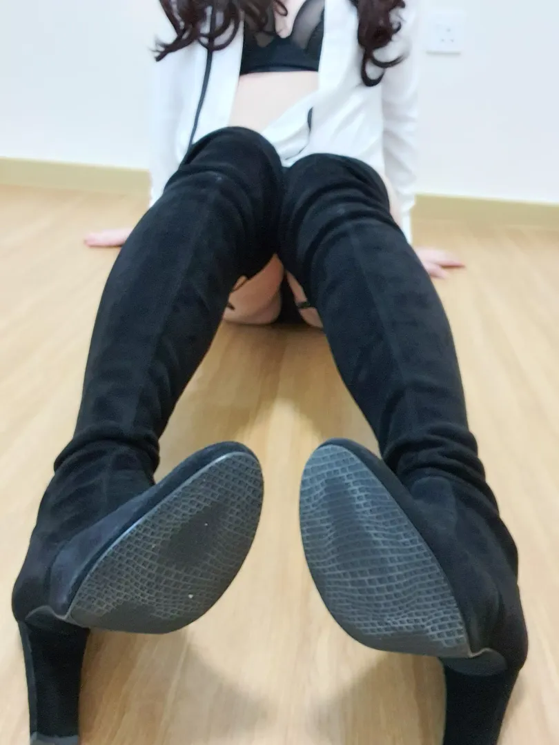 Boots in focus