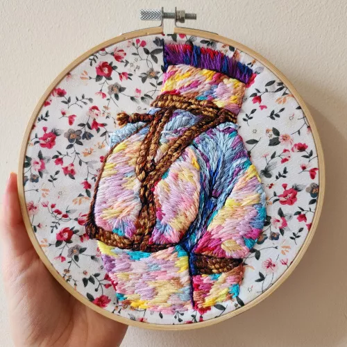 Booty embroidery