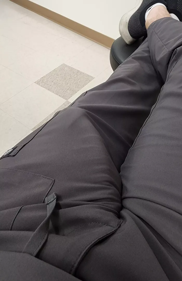 Bored but i would say Hard day at work.
