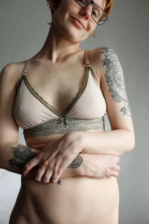 Bought a fancy bra but couldn't afford matching panties - oh well! ^^