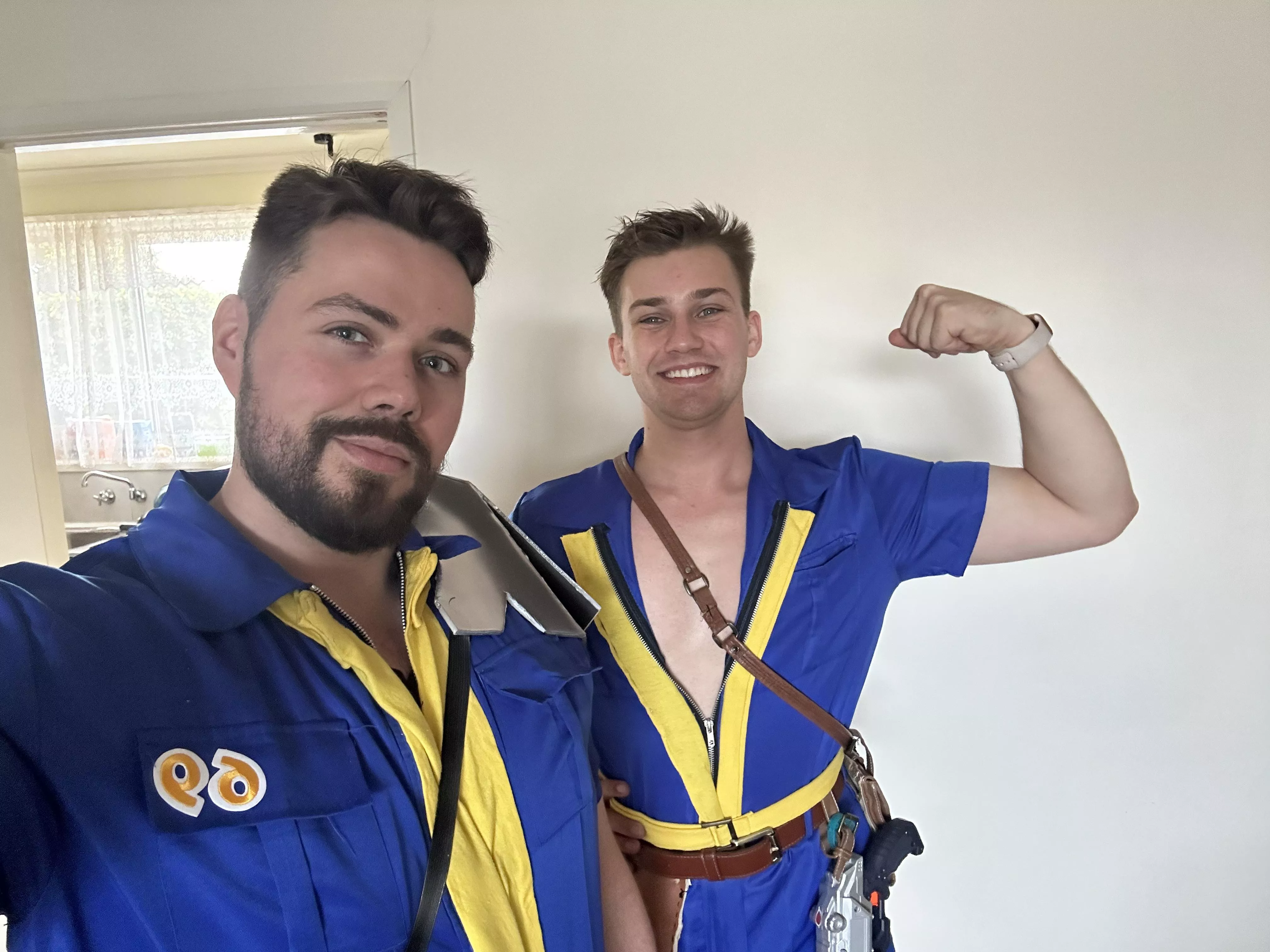 Boyf and I made Value 69 costumes for Halloween