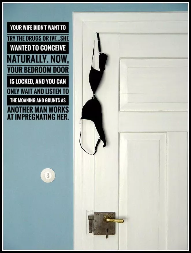 Bra on the door means wait outside.