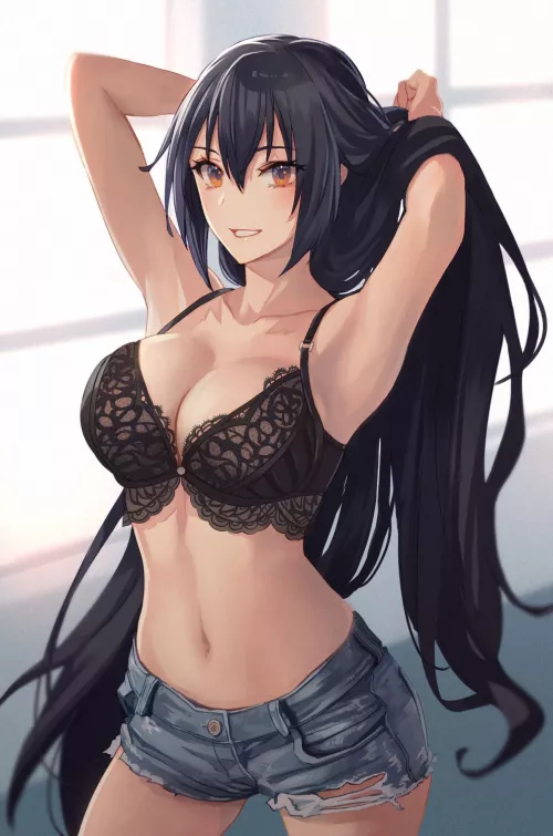 Bra top and hotpants [Kancolle]