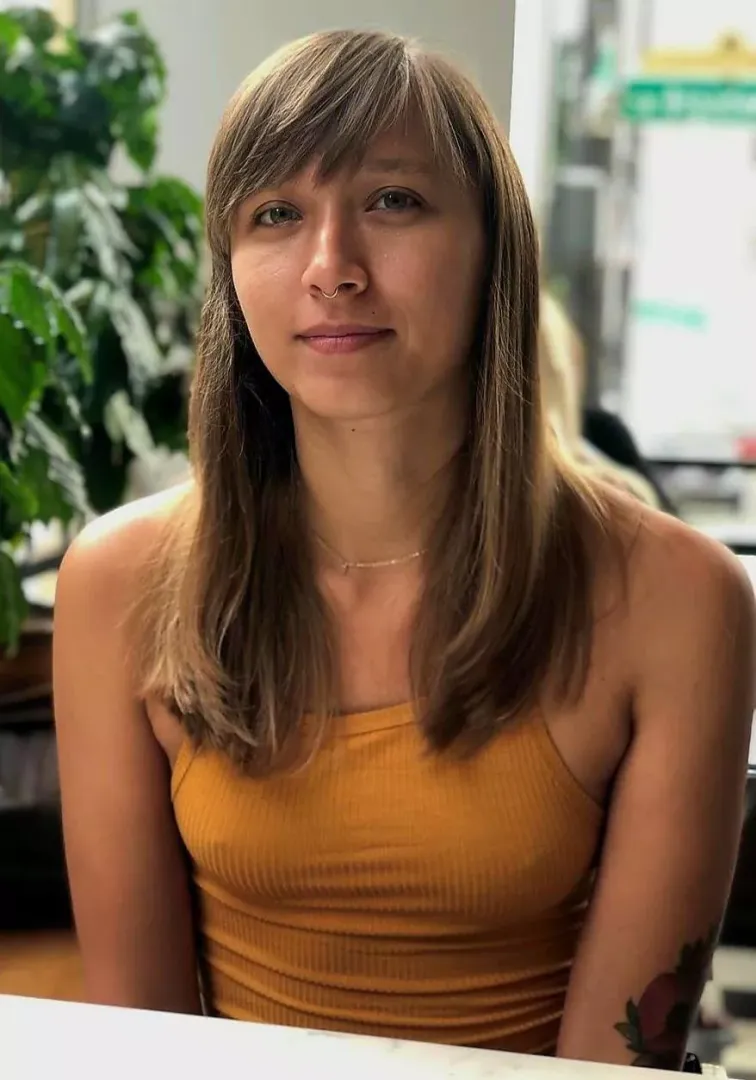 Braless at work