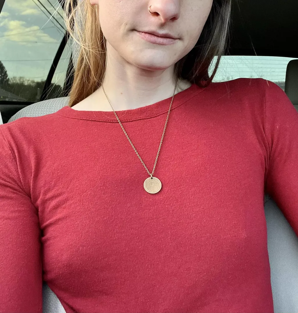 Braless errand runs