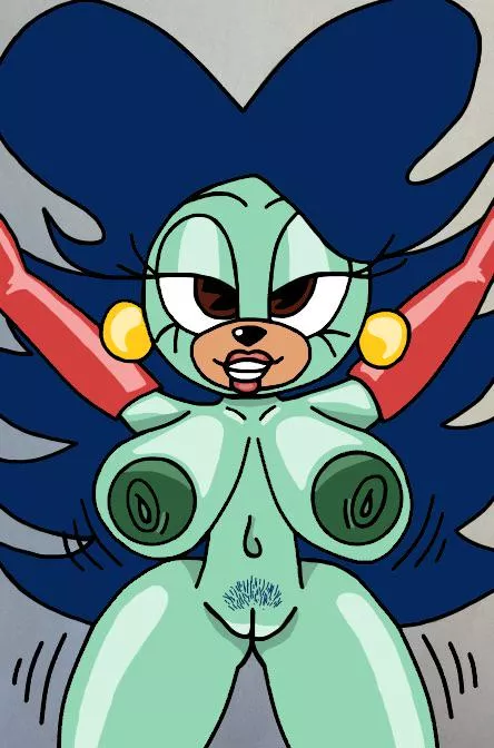 Breezie smothering you with her huge robot tits (by me)