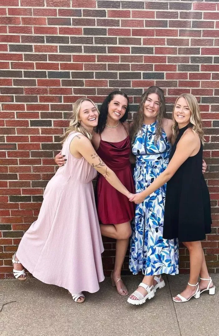 Brick wall dresses