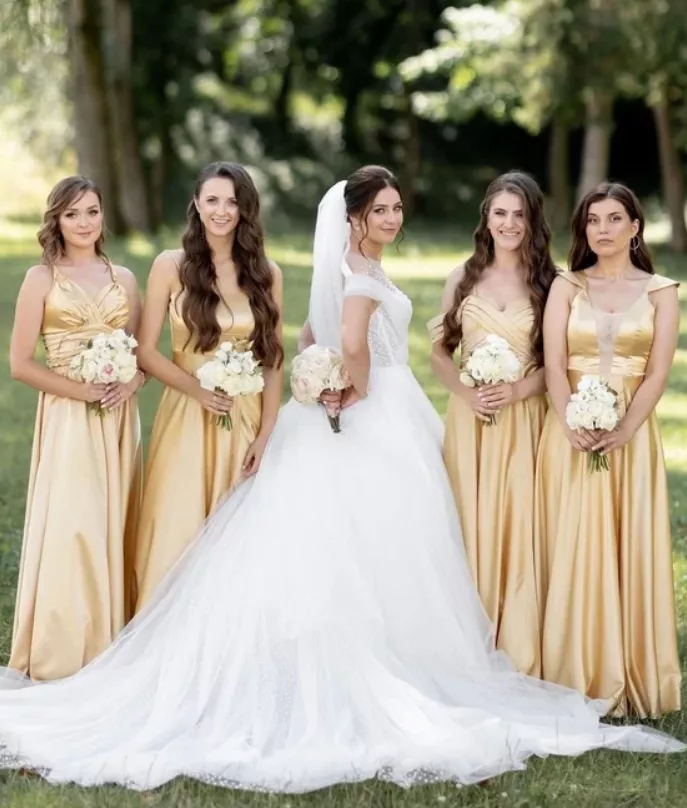 Bride and maids