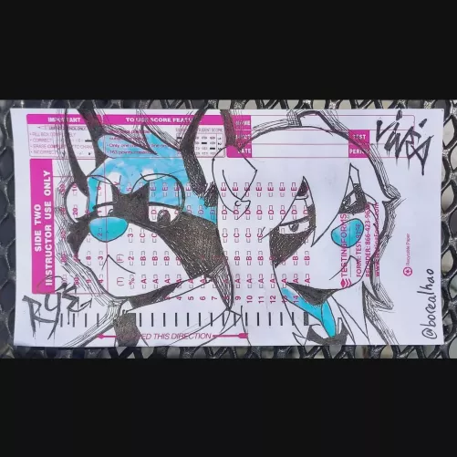 bro did NOT use a No. 2 pencil 