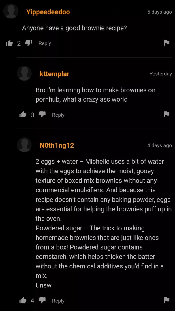 Brownie recipe 😋