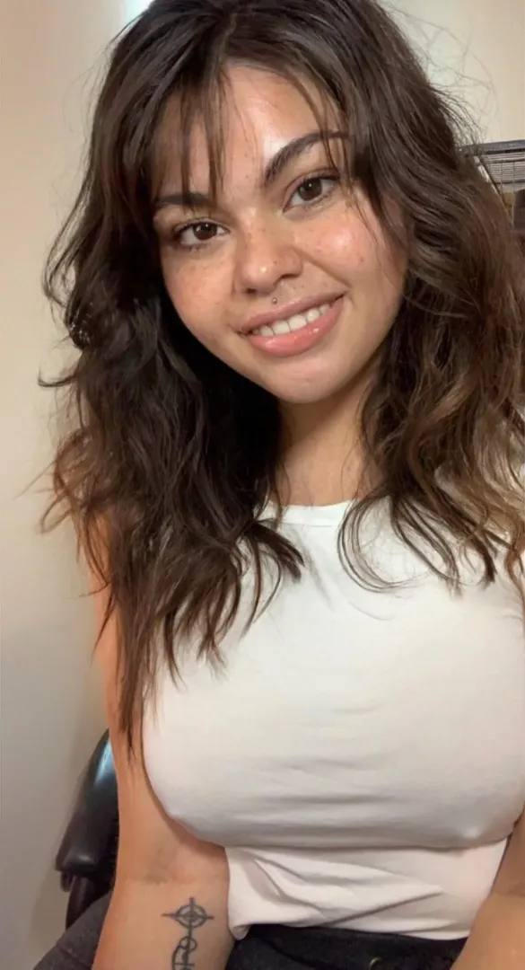 Brunette with an innocent face