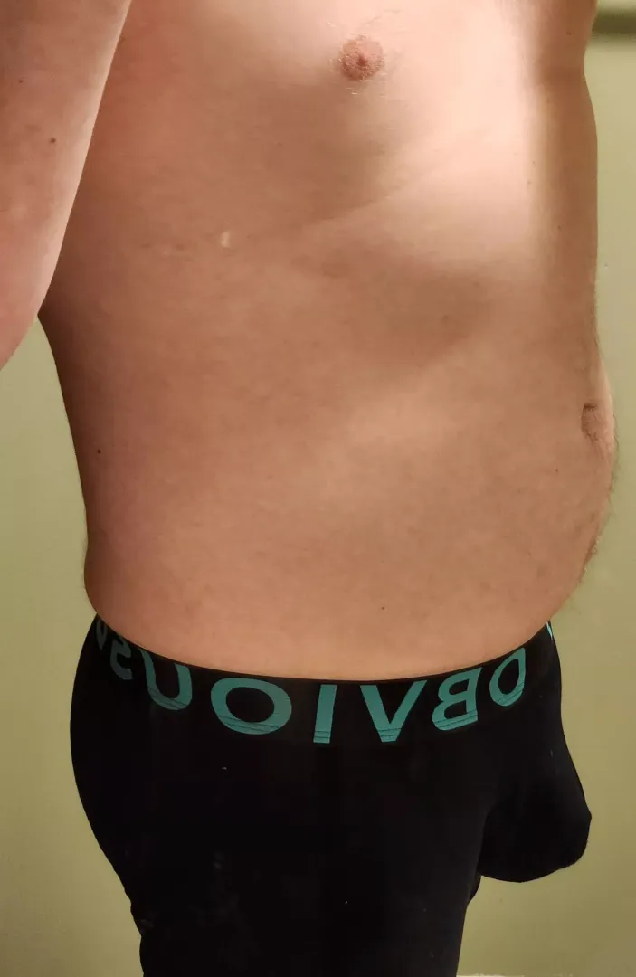 Bulgey black boxer briefs today