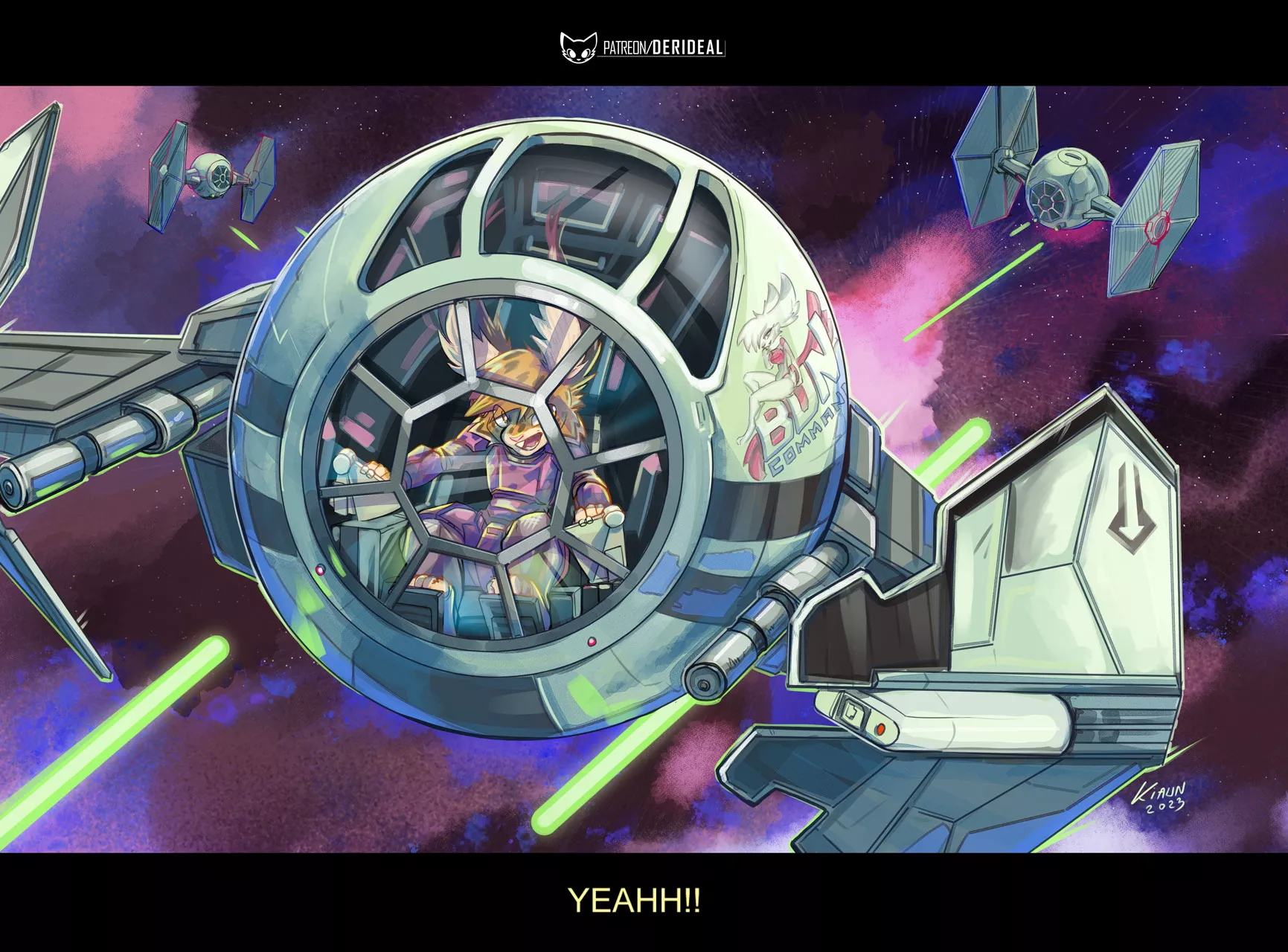 Bun starfighter (art by me)