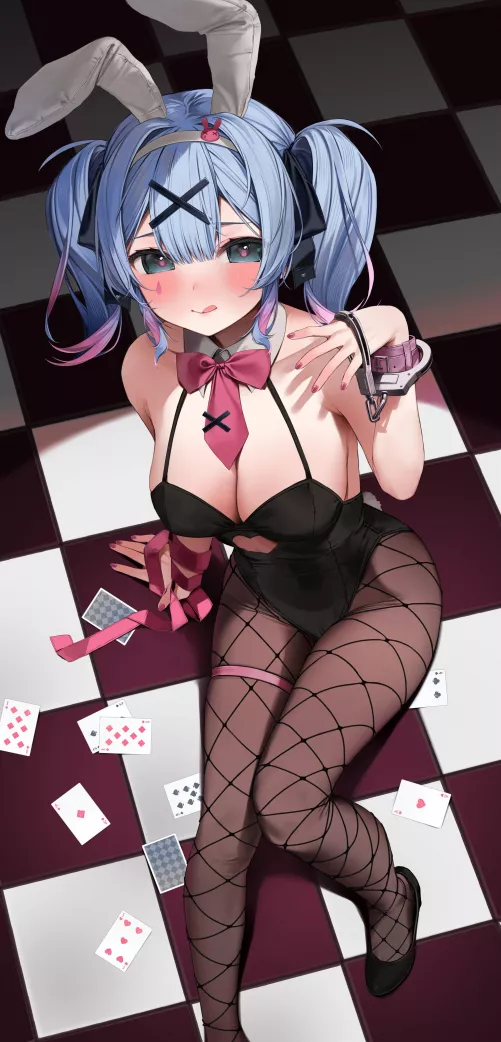 Bunny girl miku is feeling a bit feisty