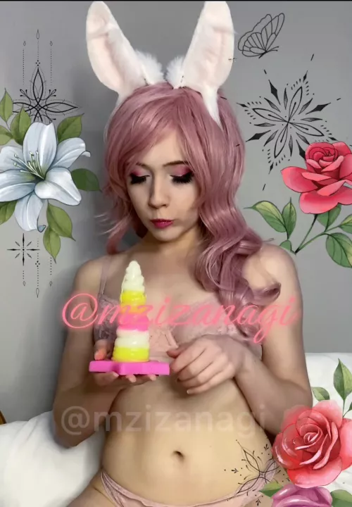 bunny isn’t sure how to use the toy you bought her 🐰⁉️