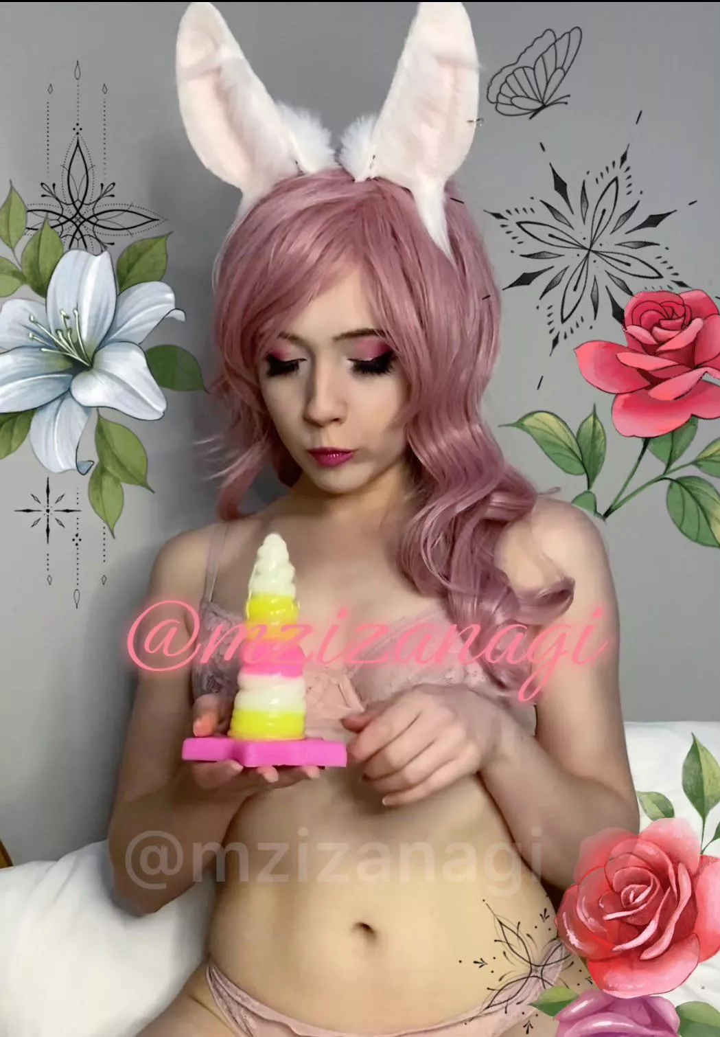 bunny isn’t sure how to use the toy you bought her 🐰⁉️