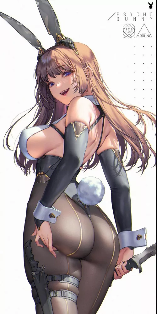 bunny showing off