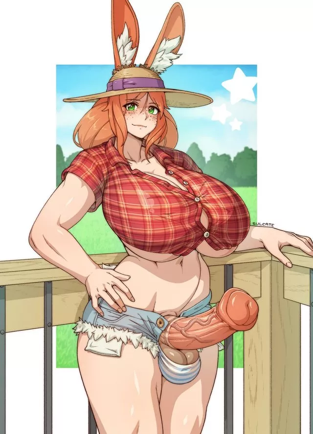 Bunnygirl with a Horsecock