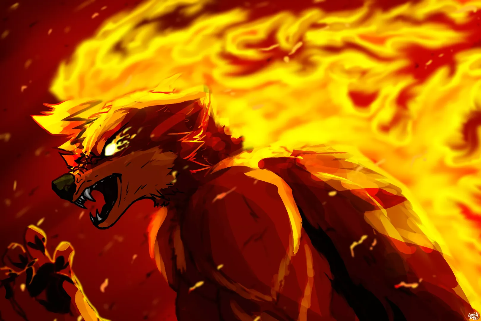 Burn | Art by me | Speed paint on Youtube 👀