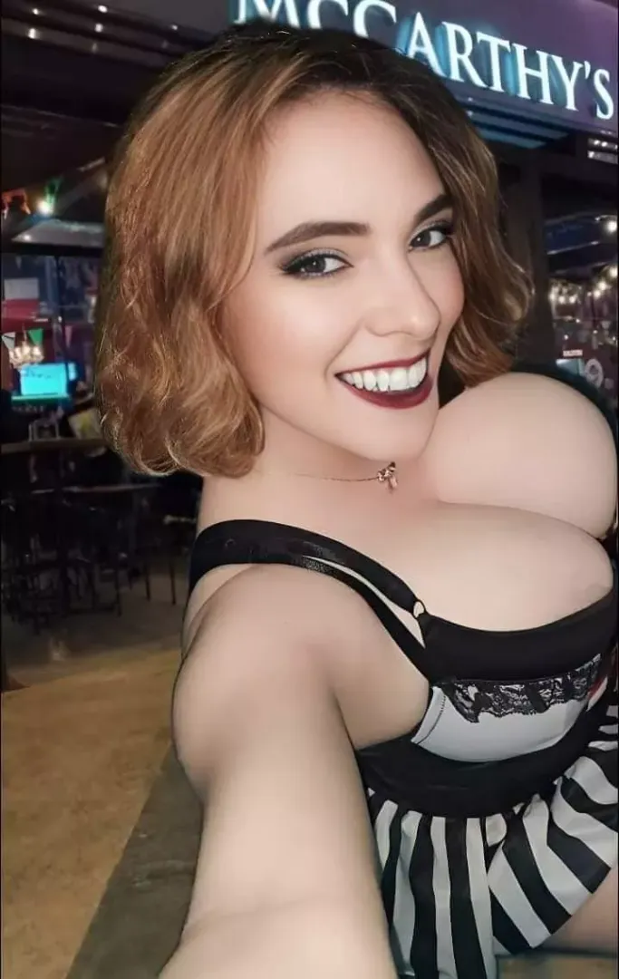 Busty blonde
