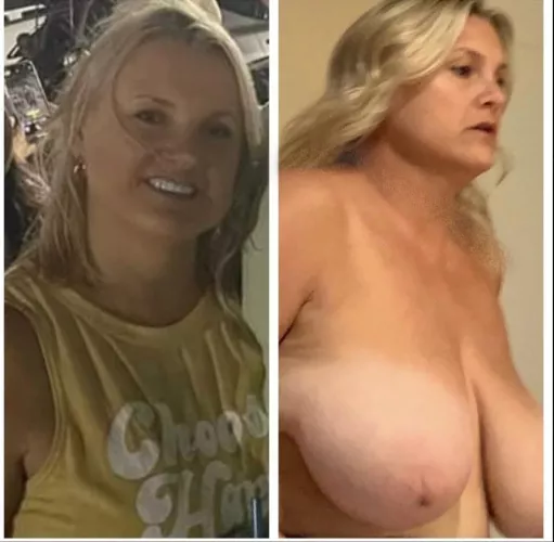 Busty blonde