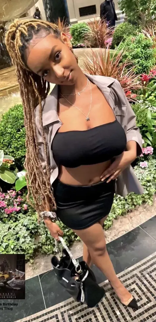 Busty in black