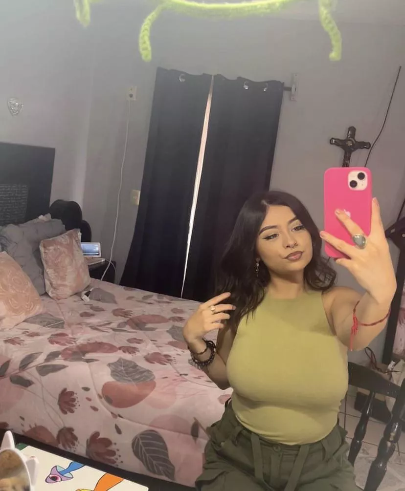 Busty in green