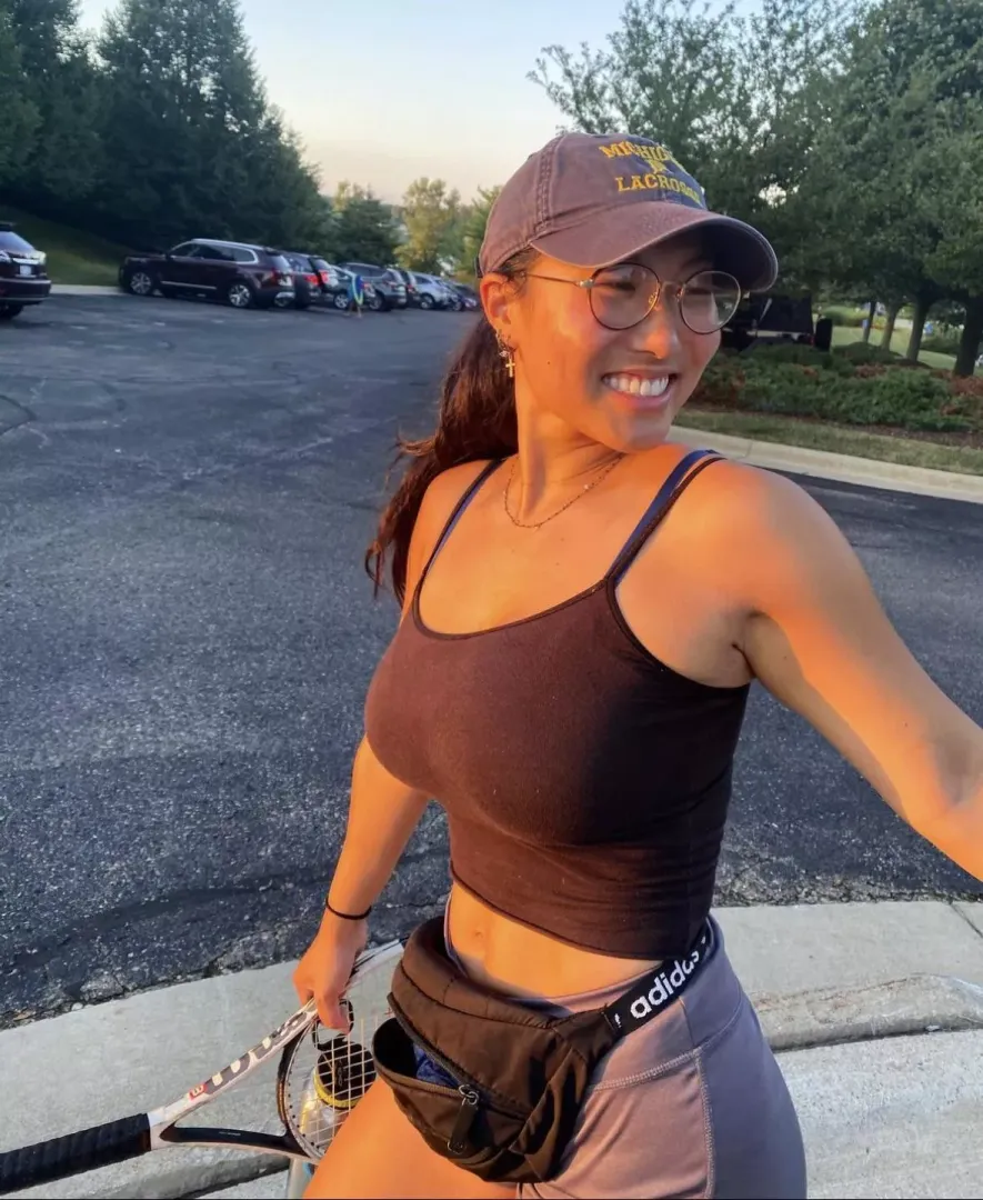 Busty in grey