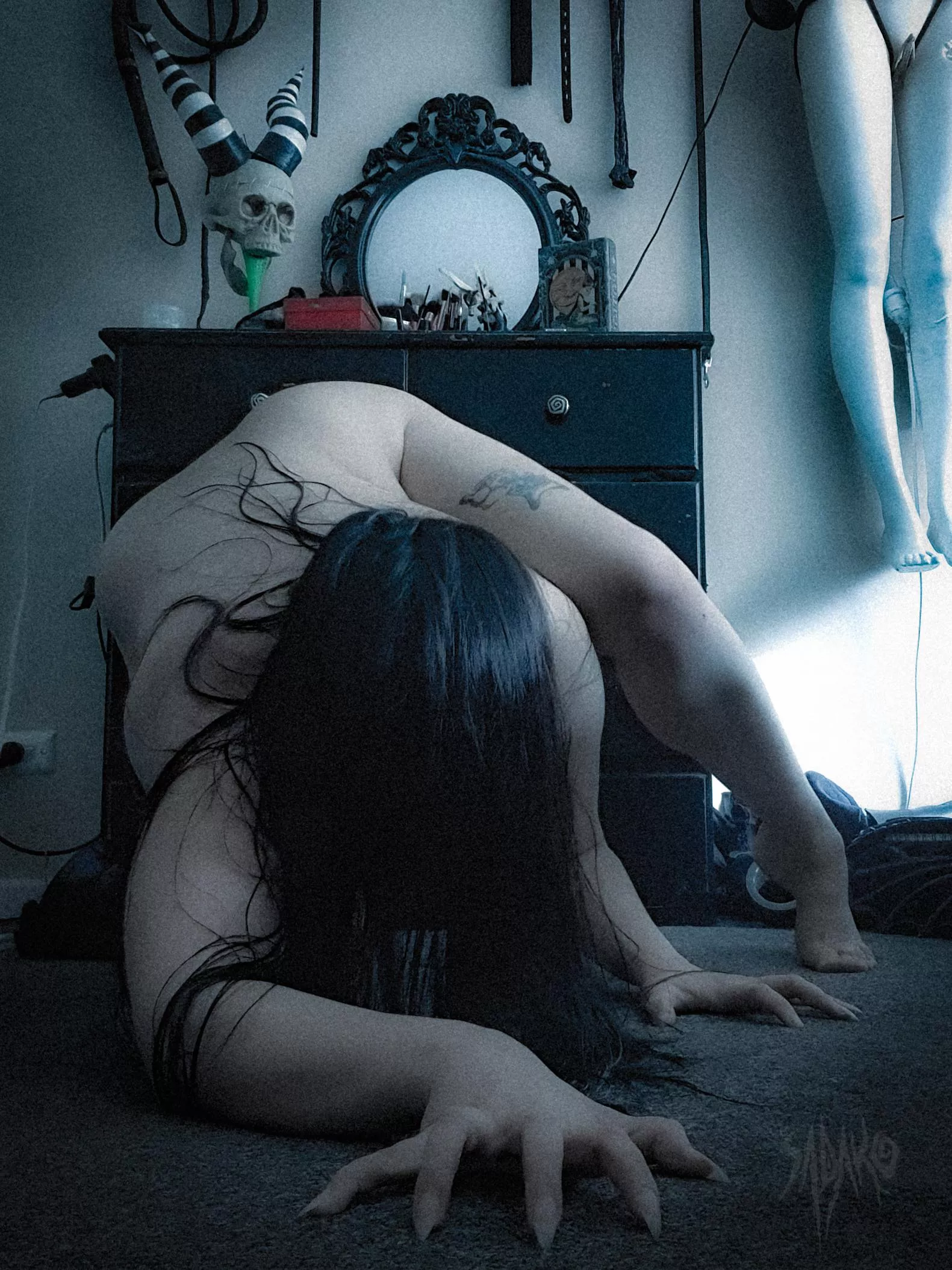 But what if Samara/Sadako crawls out of your TV and just starts riding you.. [The Ring]