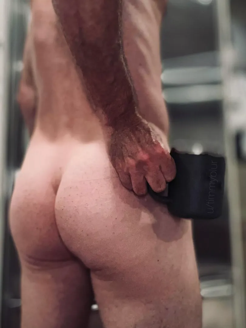 Butt first, coffee. Happy hump day!