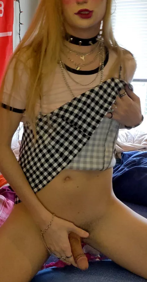 can I stroke myself while I suck your cock