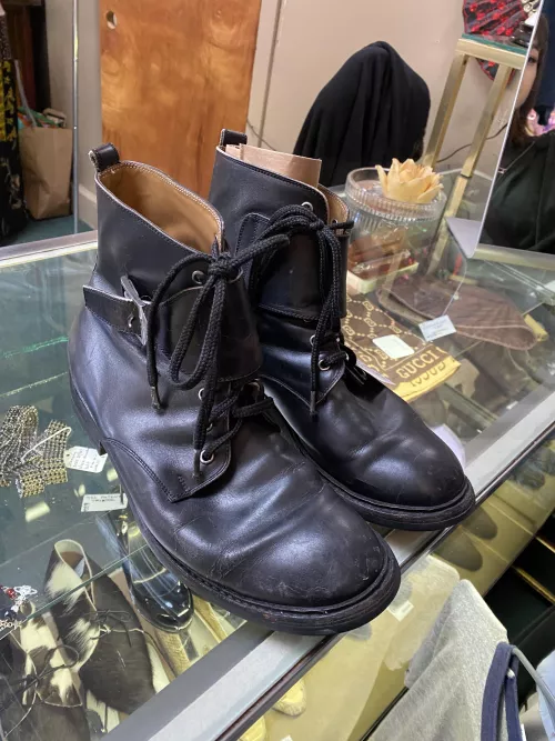 Can someone ID these? Tag just says vintage Louis Vuitton, with a small LV logo on the buckles.