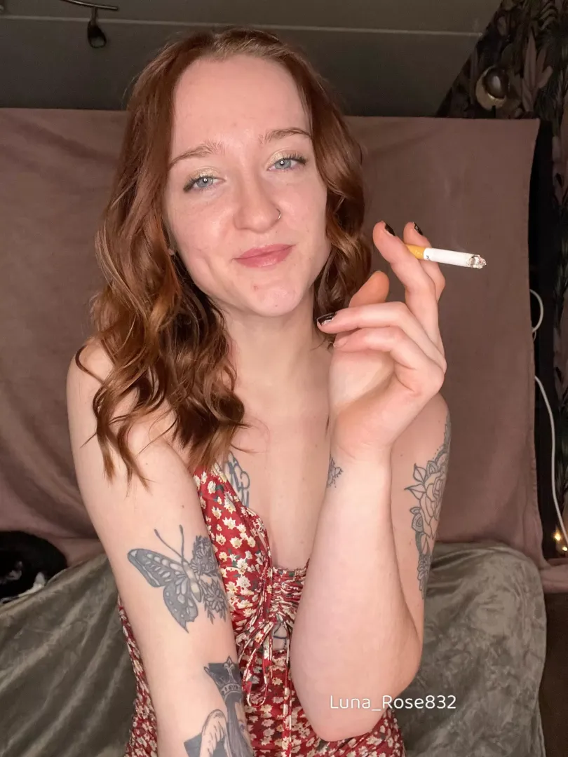 Can’t wait for summer, looking cute in a sundress with a smoke