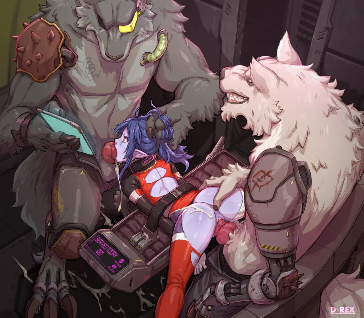 Captured to be used as the ship's toilet<3 (d-rex)